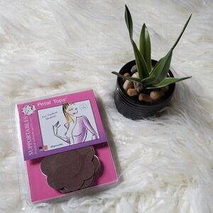 Petal Tops Disposable Pasties Dark Brown